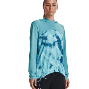 Under Armour Iso Chill Shore Break Hoodie Size L Blue Long Sleeve Outdoor Sport